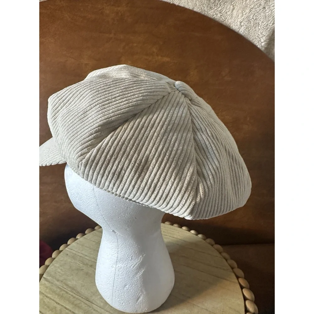 VTG  Newsboy Hats, Lot Of 5 M-L denim  Tweed Wool Cotton Corduroy Look